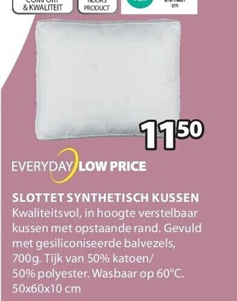 Jysk Slottet synthetisch kussen aanbieding