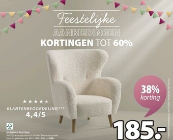 Jysk Vildsund fauteuil aanbieding