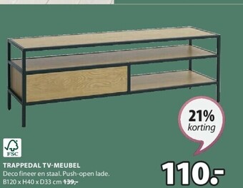 Jysk Trappedal tv-meubel aanbieding