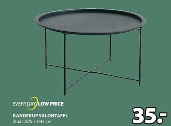 Jysk Randerup salontafel aanbieding