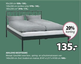 Jysk Abildro bedframe aanbieding