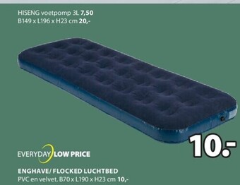 Jysk Enghave/ flocked luchtbed aanbieding