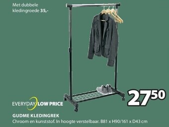 Jysk Gudme kledingrek aanbieding