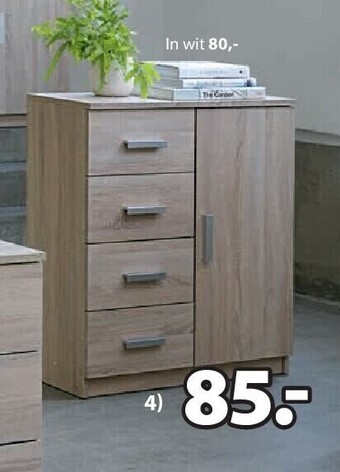 Jysk Tapdrup serie commode : b79 x h88 x d35 cm aanbieding