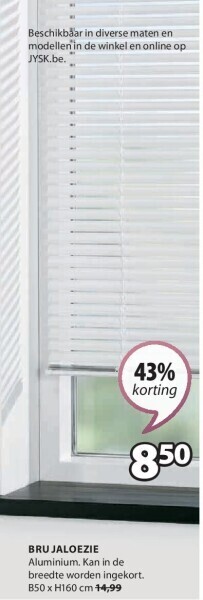 Jysk Bru jaloezie aanbieding