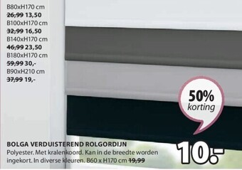 Jysk Bolga verduisterend rolgordijn aanbieding