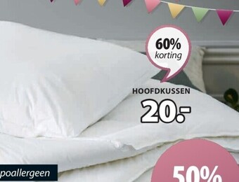 Jysk Hoofdkussen aanbieding