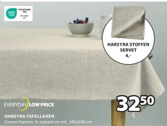 Jysk Harsyra tafellaken aanbieding