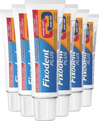 Bol.com Fixodent plus - voordeelverpakking 6x40 g - kleefpasta aanbieding