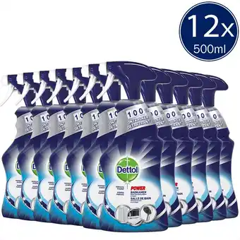Bol.com Dettol - allesreiniger - spray power & fresh - badkamer - 500ml x12 aanbieding