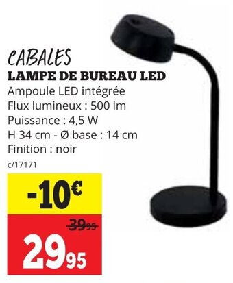 CABALES LAMPE DE BUREAU LED