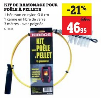 Dema KIT DE RAMONAGE POUR POÊLE À PELLETS aanbieding