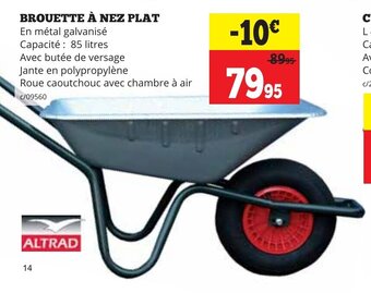 Dema BROUETTE À NEZ PLAT aanbieding