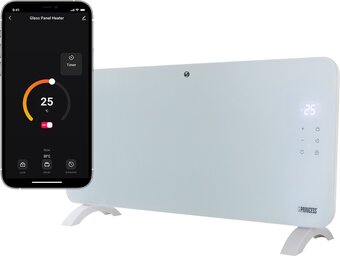 Bol.com Princess elektrische glazen verwarmingspaneel 348151 - inclusief app - led toch screen - 1500 watt aanbieding