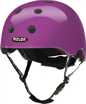Bol.com Melon fietshelm rainbow purp junior polycarbonaat mt 44-50 cm aanbieding