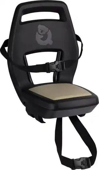 Bol.com Qibbel 6+ junior fietsstoeltje achter - zwart met khaki kussentje aanbieding