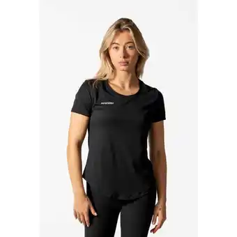 Decathlon Active zacht en ademend fitness t-shirt voor dames zwart aanbieding