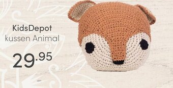 Baby & Tiener KidsDepot Kussen Animal aanbieding