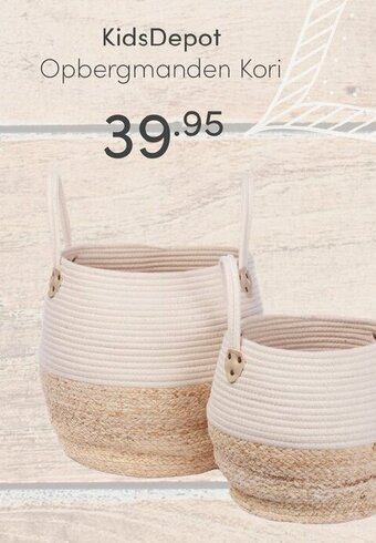 Baby & Tiener KidsDepot Opbergmanden Kori aanbieding