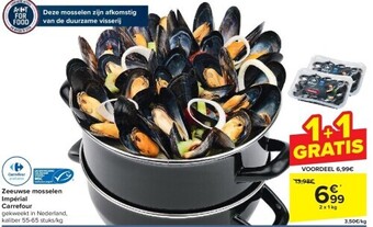 Carrefour Zeeuwse mosselen impérial carrefour aanbieding