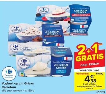 Carrefour Yoghurt op z’n grieks carrefour aanbieding