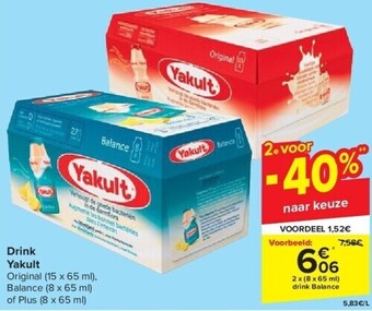 Carrefour Drink yakult aanbieding