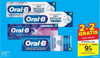 Carrefour Tandpasta oral-b aanbieding