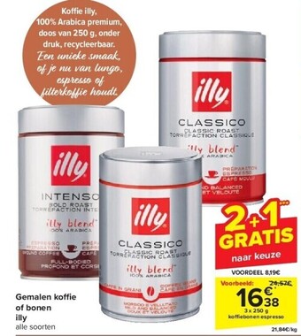 Carrefour Gemalen ko e of bonen illy aanbieding
