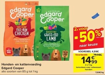 Carrefour Honden- en kattenvoeding edgard cooper aanbieding