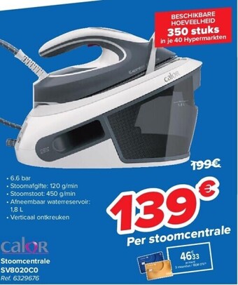 Carrefour Stoomcentrale sv8020c0 aanbieding