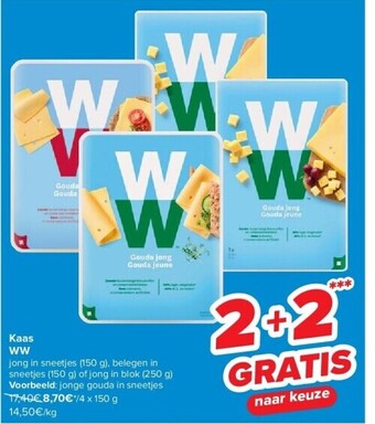 Carrefour Kaas ww aanbieding