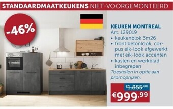 Zelfbouwmarkt Keuken montreal aanbieding