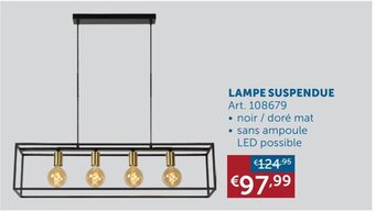 Zelfbouwmarkt LAMPE SUSPENDUE aanbieding