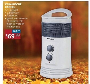 RADIATEUR CÉRAMIQUE 1.800 watts