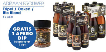 Prik en Tik ADRIAAN BROUWER Tripel / Oaked / Bio Blond 4 x 33cl aanbieding