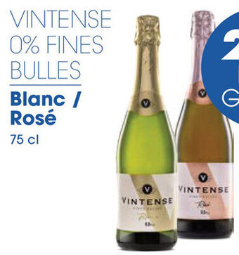 Prik en Tik VINTENSE 0% FINES BULLES Blanc / Rosé 75cl aanbieding