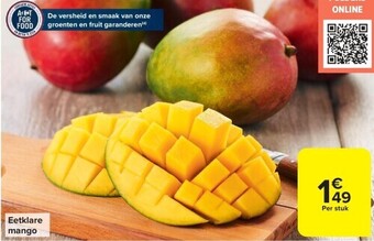 Carrefour Eetklare mango aanbieding