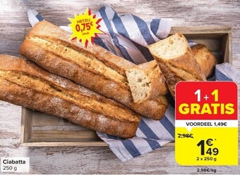 Carrefour Ciabatta aanbieding