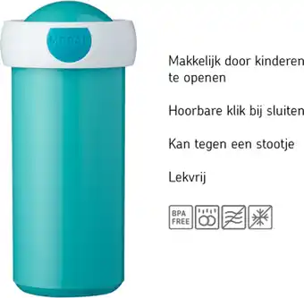 Mepal - schoolbeker - drinkbeker - 300 ml - turqouise