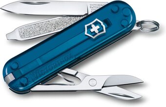 Bol.com Victorinox classic sd transparent zakmes - sky high - 7 functies aanbieding