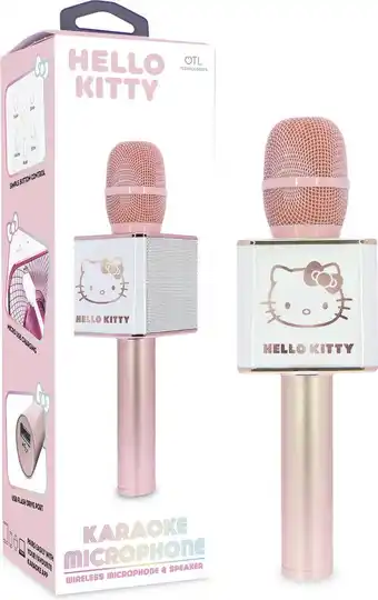 Bol.com Hello kitty - draadloze karaoke microfoon - met speaker - stemopname aanbieding