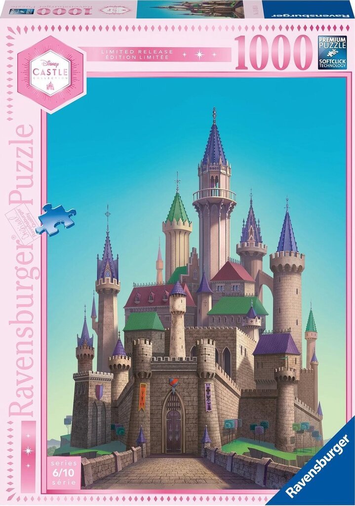 Bol.com Ravensburger puzzel disney aurora's castle - legpuzzel - 1000 stukjes disney aanbieding