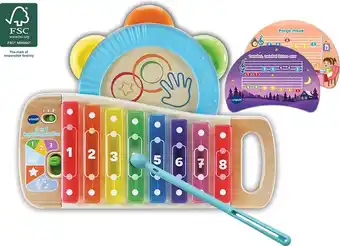 Bol.com Vtech 2 in 1 regenboogxylofoon - speelgoedinstrument - muziek xylofoon & tamboerijn - vanaf 1.5 jaar aanbieding