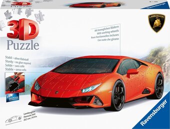 Bol.com Ravensburger lamborghini huracan evo - 3d puzzel - 108 stukjes aanbieding