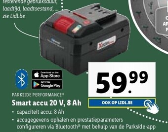 Lidl Smart accu 20 v, 8 ah aanbieding
