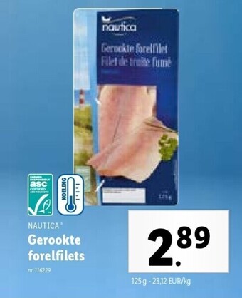 Lidl Gerookte forelfilets aanbieding