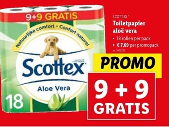 Lidl Toiletpapier aloë vera aanbieding