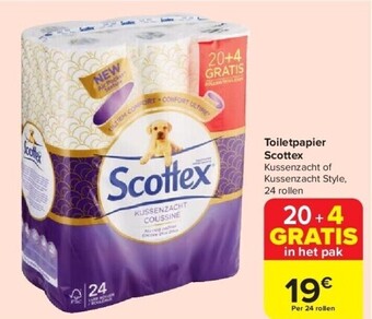 Carrefour Toiletpapier scottex aanbieding