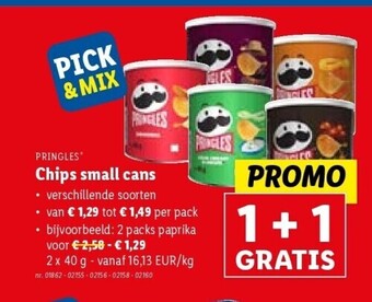 Lidl Chips small cans aanbieding