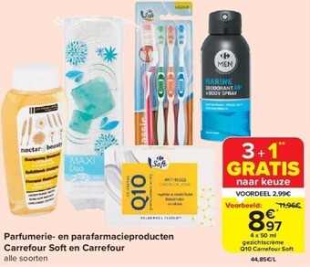 Carrefour Parfumerie- en parafarmacieproducten carrefour soft en carrefour aanbieding